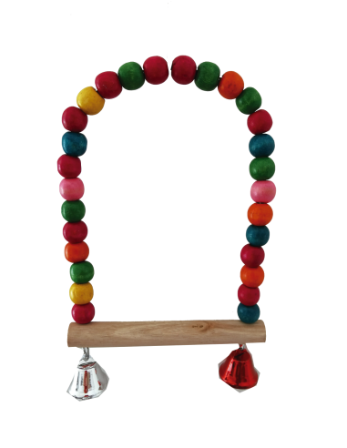 COLUMPIO INTERACTIVO C/SONIDO ARCO MADERA COLORES 17CM