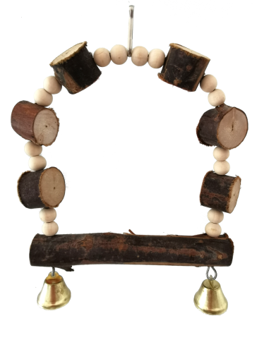 COLUMPIO INTERACTIVO C/SONIDO ARCO MADERA NATURAL 16 CM