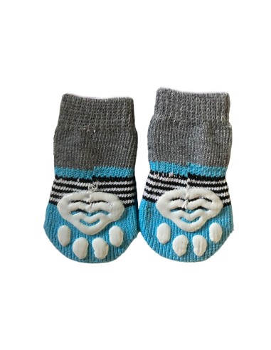 CALCETINES PARA PERROS CON BASE DE SILICONA TALLA M - 