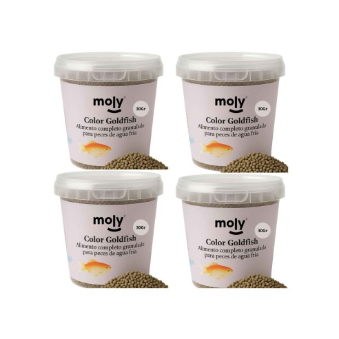 Nourriture Granulée Moly Goldfish Color 30g pour Poissons