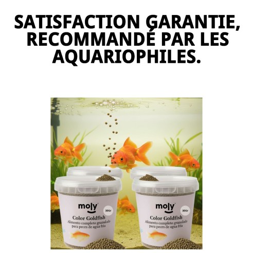 Nourriture Granulée Moly Goldfish Color 30g pour Poissons