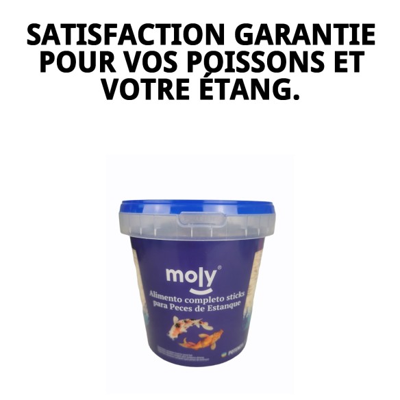 Bâtonnets Moly Pond 85g - Nourriture Idéale pour les Poissons Koi