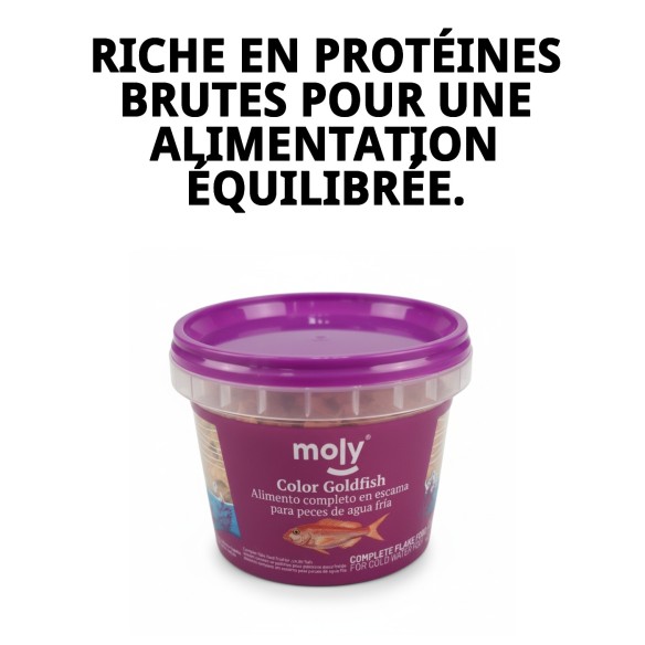 Moly Goldfish 20g: Nourriture Premium pour Poissons d'Aquarium