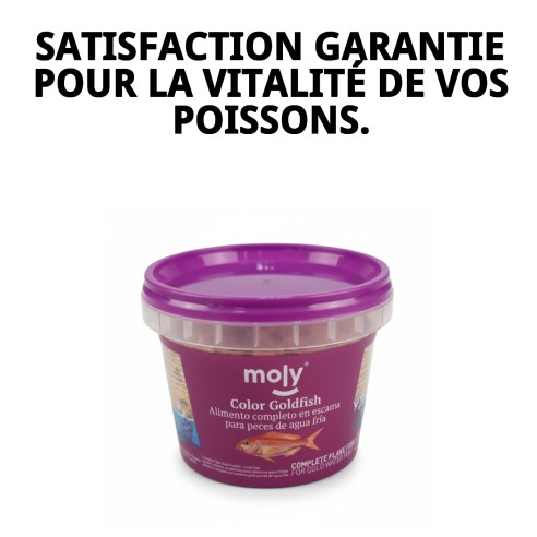 Moly Goldfish 20g: Nourriture Premium pour Poissons d'Aquarium