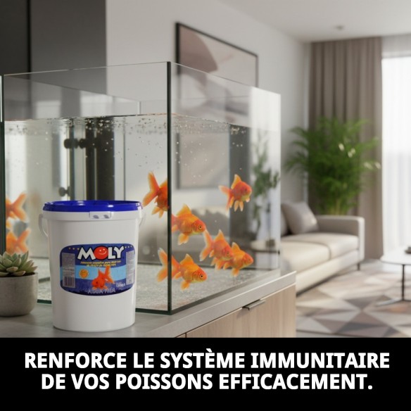 Moly Goldfish Color 1 kg : Rehausse la couleur de vos poissons