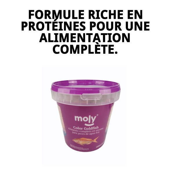Nourriture Moly Goldfish Color 200g pour des poissons vibrants