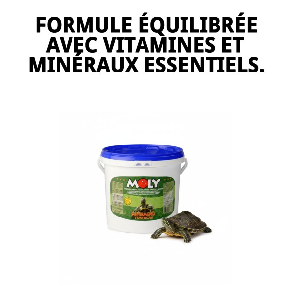 Menu Moly Tortues 1.5 kg: Alimentation Idéale pour les Galápagos