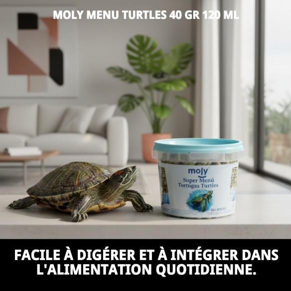 Nourriture Moly Menu Tortues 40g pour une santé et une croissance optimales