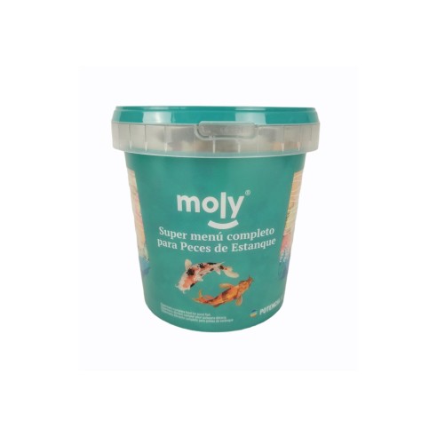 Nourriture Moly Super-Menu Étang pour poissons 140g 1180ml