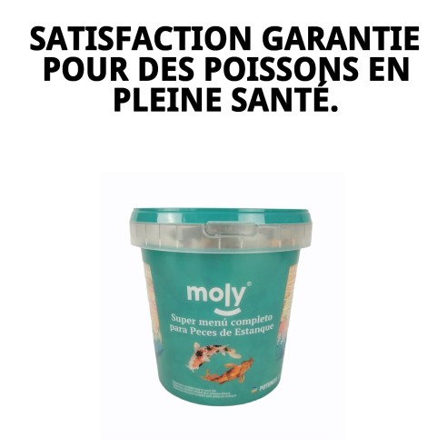 Nourriture Moly Super-Menu Étang pour poissons 140g 1180ml