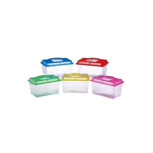 Acuario en plastique grand 30x20x21 cm pour votre animal de compagnie.