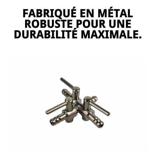 Clé Métallique 3 Sorties pour Animaux - Qualité et Durabilité