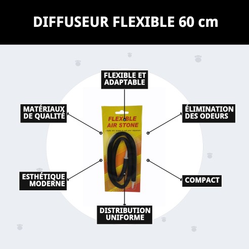 Diffuseur Flexible 60 cm - Idéal pour votre Animal de Compagnie et votre Maison