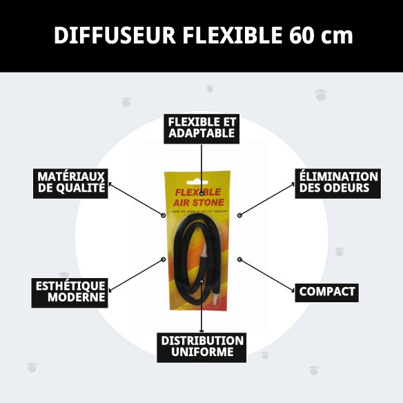 Diffuseur Flexible 60 cm - Idéal pour votre Animal de Compagnie et votre Maison
