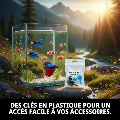 Kit de Mélange de Clés en Plastique pour Animaux - Achetez Maintenant !
