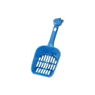 Palette hygiénique avec figurine de chat pour animaux de compagnie