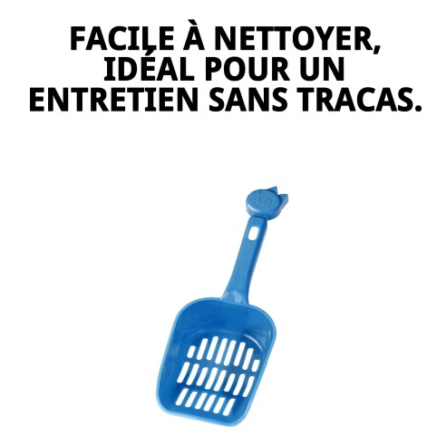 Palette hygiénique avec figurine de chat pour animaux de compagnie