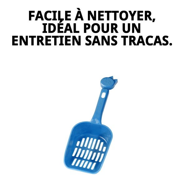 Palette hygiénique avec figurine de chat pour animaux de compagnie