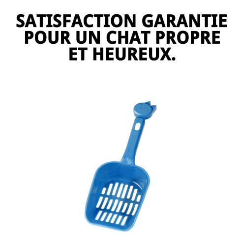 Palette hygiénique avec figurine de chat pour animaux de compagnie