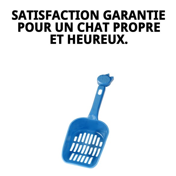 Palette hygiénique avec figurine de chat pour animaux de compagnie