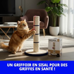 Poteau à griffer en sisal avec balle de 45 cm pour votre animal de compagnie 2