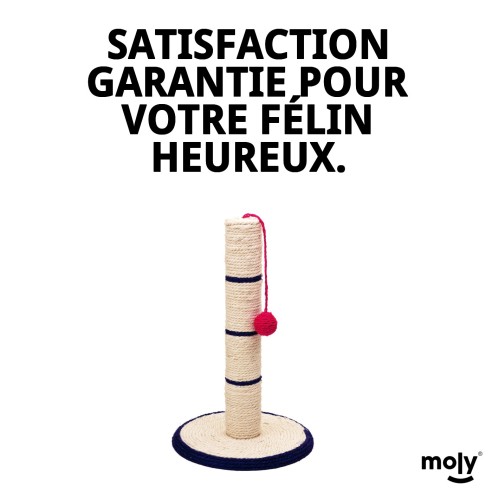 Poteau à griffer en sisal avec balle de 45 cm pour votre animal de compagnie