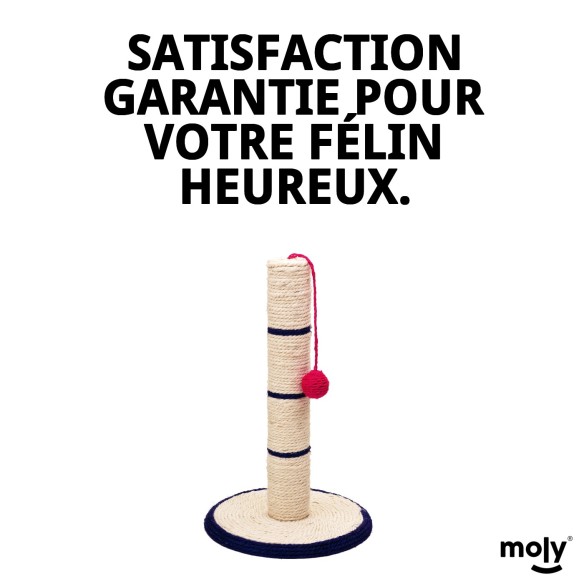 Poteau à griffer en sisal avec balle de 45 cm pour votre animal de compagnie