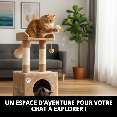 Escaladeur Modèle Florida 92cm : Amusement et Style pour votre Animal de Compagnie