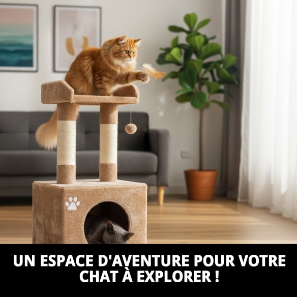 Escaladeur Modèle Florida 92cm : Amusement et Style pour votre Animal de Compagnie