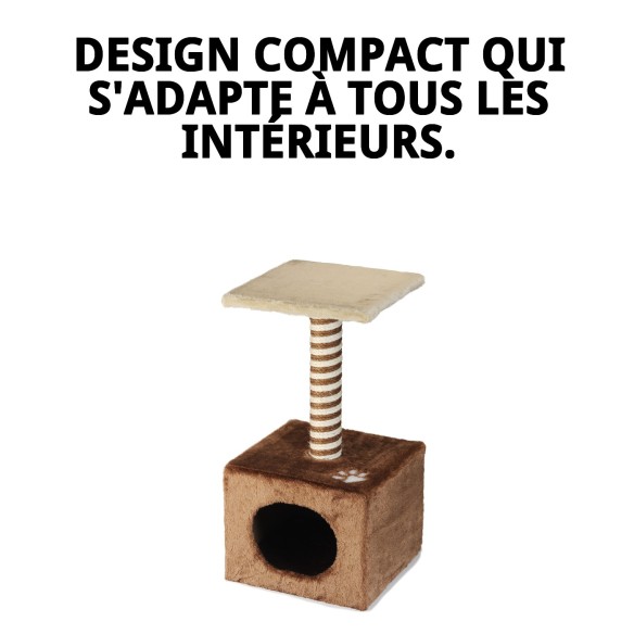 Grattoir pour chats Kenya 67 cm, confortable et compact