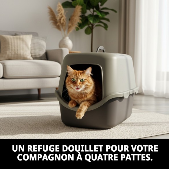 Maisonnette Cathy pour Animaux de Compagnie - Confort et Style 56x40 cm