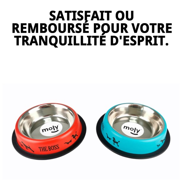 Bol anti-dérapant en acier inoxydable 16 cm 0,55 L