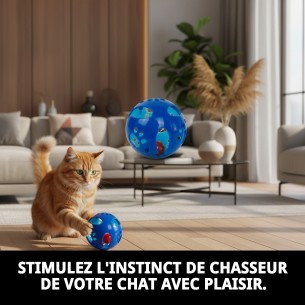 Balle Interactive pour Chats - Amusement Garanti 9,5 CM 2