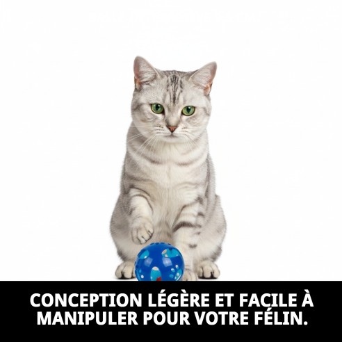 Balle Interactive pour Chats - Amusement Garanti 9,5 CM