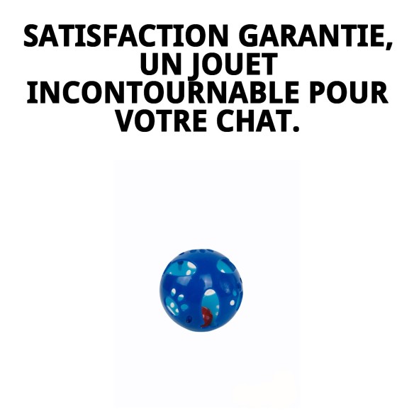 Balle Interactive pour Chats - Amusement Garanti 9,5 CM