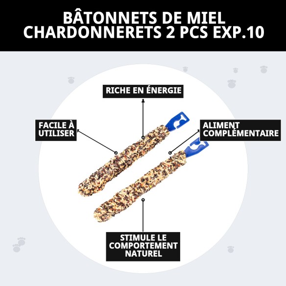 Barres de Miel pour Chardonnerets - Énergie et Saveur 2 Unités