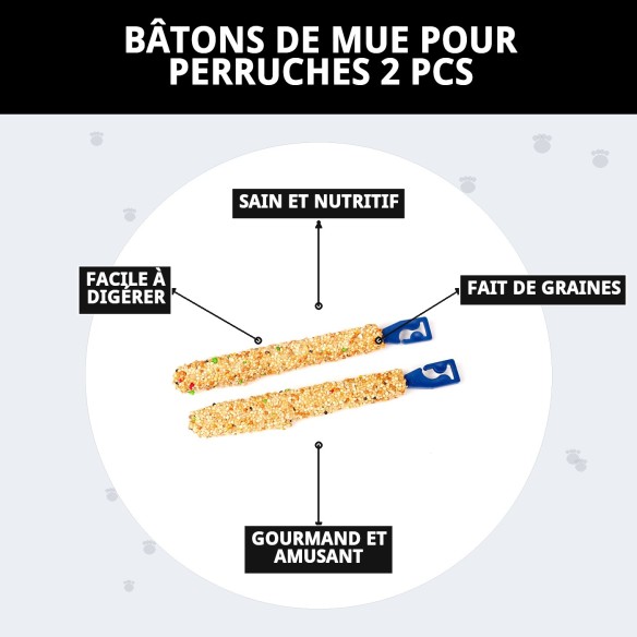 Barres Muda pour Perroquets - Snack Énergétique 2 Unités