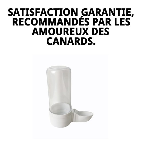 Abreuvoir court à bec de canard pour cages d'animaux de compagnie.