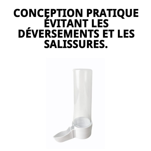 Biberon Long Bec Canard : Accessoire Idéal pour Cages