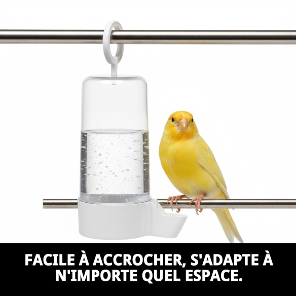 Distributeur d'eau Tube Super avec Anneau pour Animaux de Compagnie - Idéal et Pratique