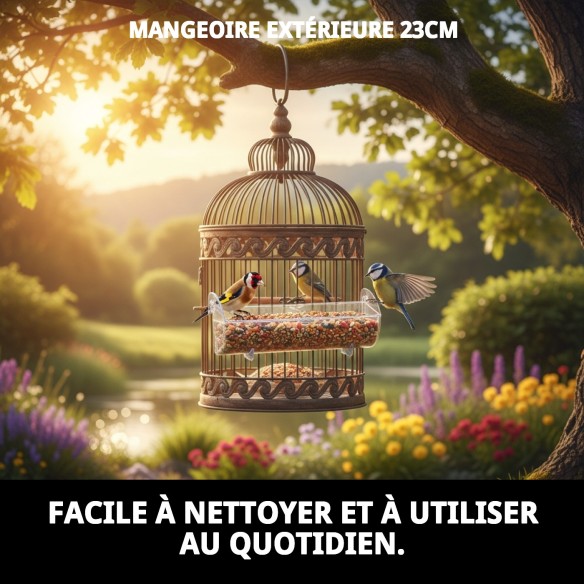 Comportement extérieur 23 cm : Idéal pour vos animaux de compagnie en plein air.