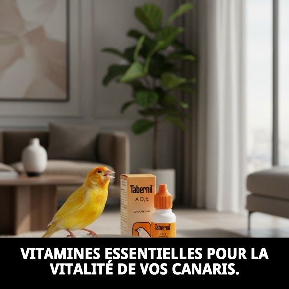 Tabernil A+D3+E 20ml pour la santé de vos oiseaux.