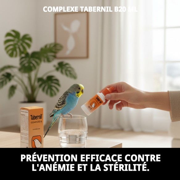 Tabernil Complexe B 20 ml : Vitamines Essentielles pour Animaux de Compagnie