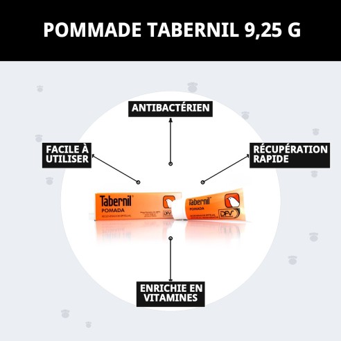 Tabernil Pommade 9,25 g pour le soin des oiseaux et de leur peau.