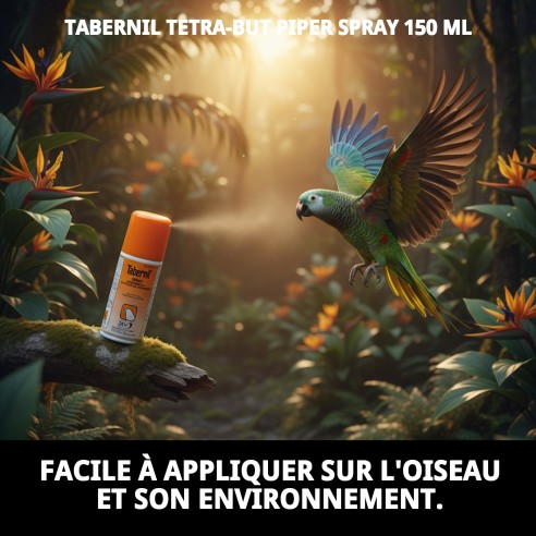 Tabernil Spray Tetra-But Piper 150 ml : Protection pour Oiseaux
