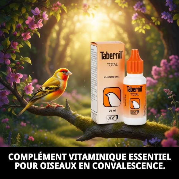 Tabernil Total 20 ml : Vitamine Essentielle pour Oiseaux en Bonne Santé