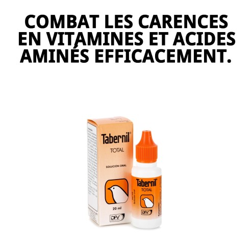 Tabernil Total 20 ml : Vitamine Essentielle pour Oiseaux en Bonne Santé
