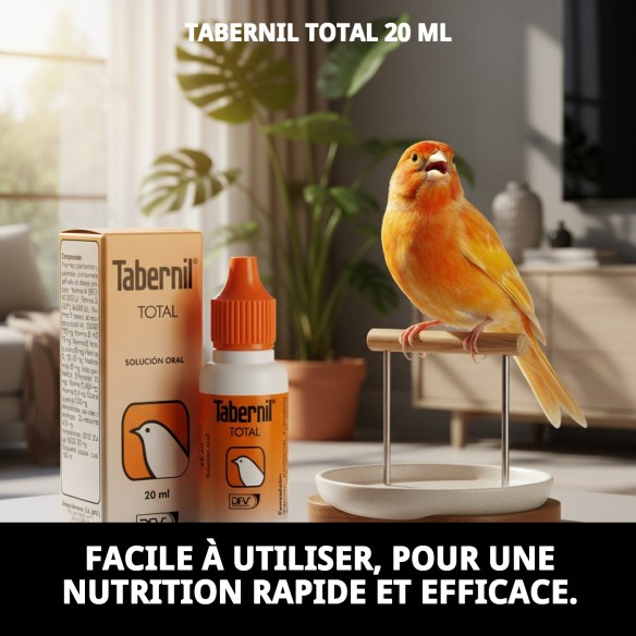 Tabernil Total 20 ml : Vitamine Essentielle pour Oiseaux en Bonne Santé