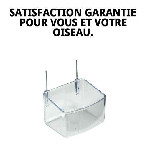 Mangeoire pour Perroquet avec Crochets - Accessoires pour Cages