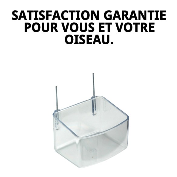 Mangeoire pour Perroquet avec Crochets - Accessoires pour Cages